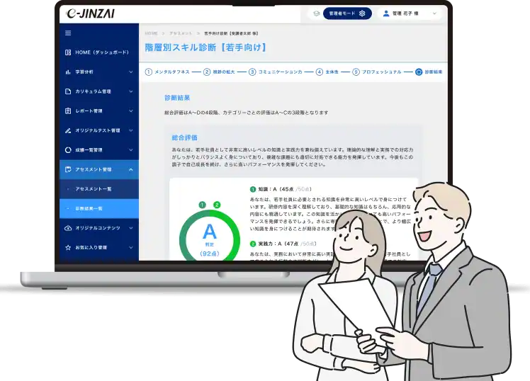 階層別スキル診断イメージ